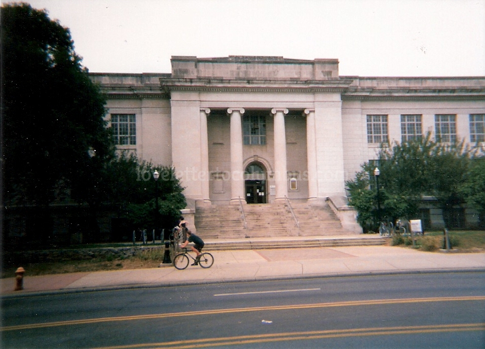 Ohio State University building on High Street, late 1990s