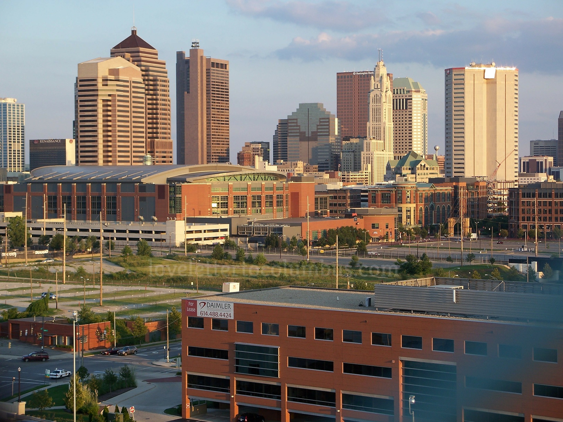 Nationwide Arena in downtown Columbus, Ohio