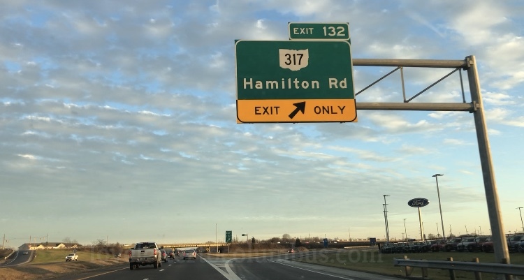 Sign for Hamilton Road, Columbus, Ohio